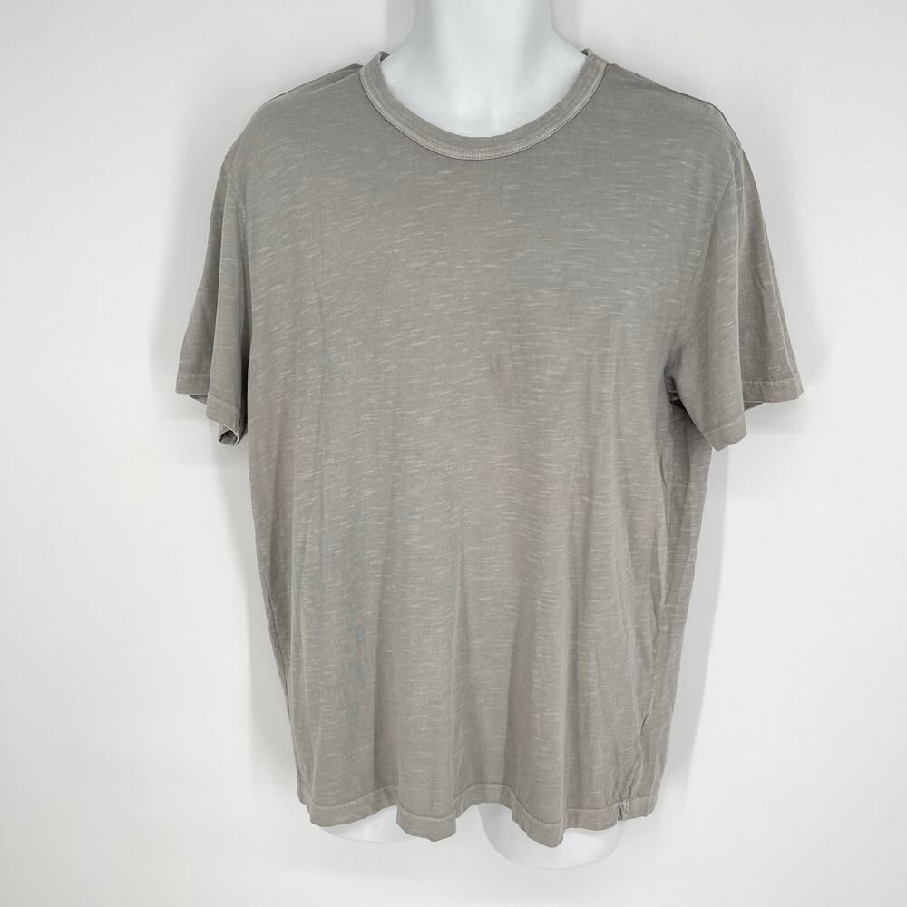 Buck Mason NEW Lightweight Cotton Tee T-Shirt Mens S Gray Straight Hem Stretch
